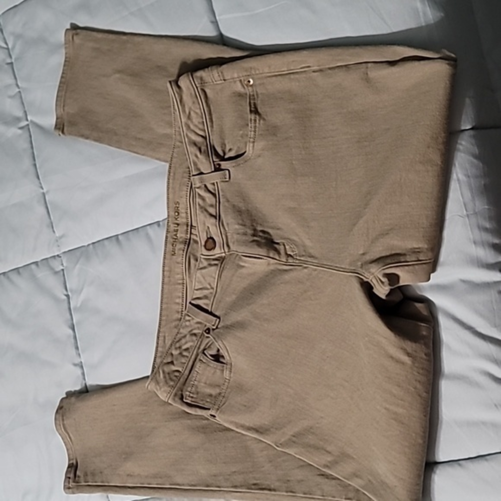 Michael Kors Olive Colored Slim Fit Jeans Women's 10‎ NWOT.